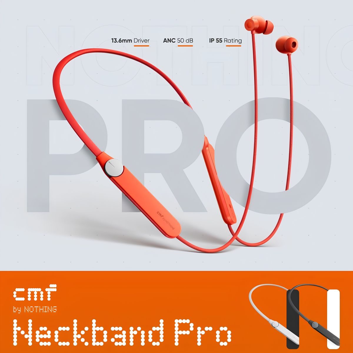 CMF by Nothing Neckband Pro 50dB ANC Bluetooth Neckband