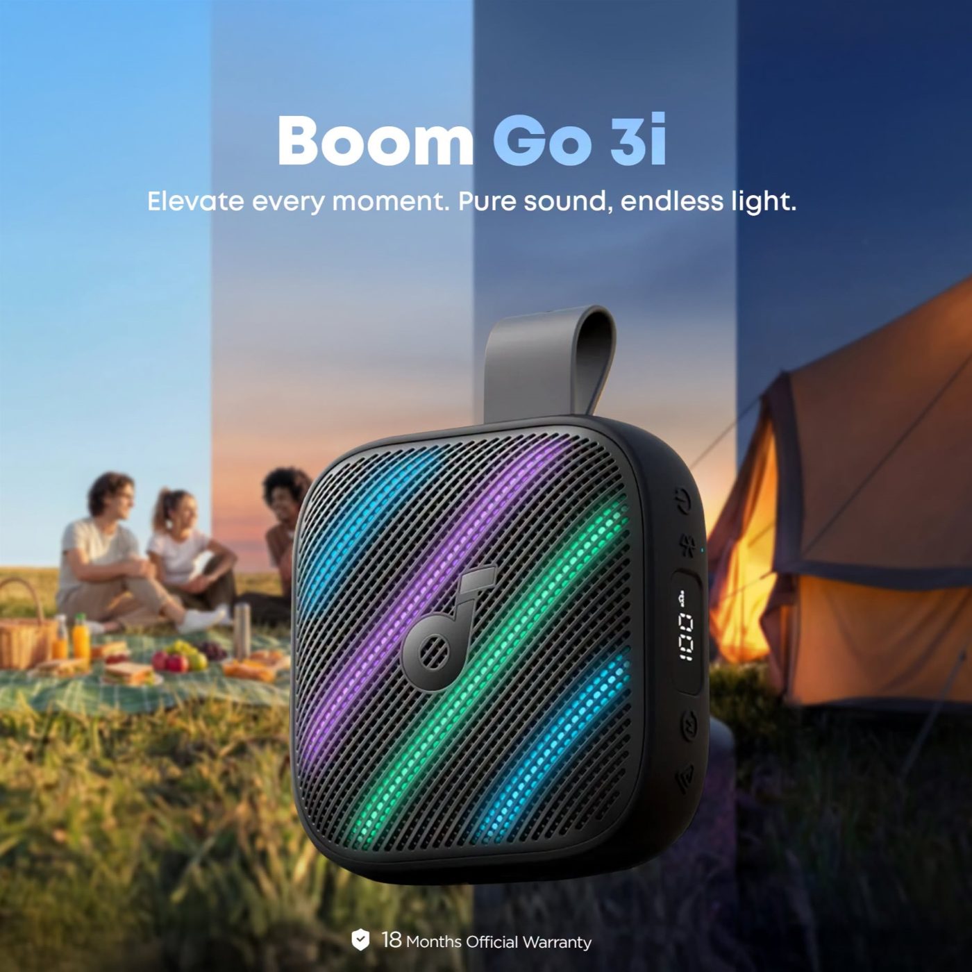 Anker Soundcore Boom Go 3i Portable Bluetooth Speaker